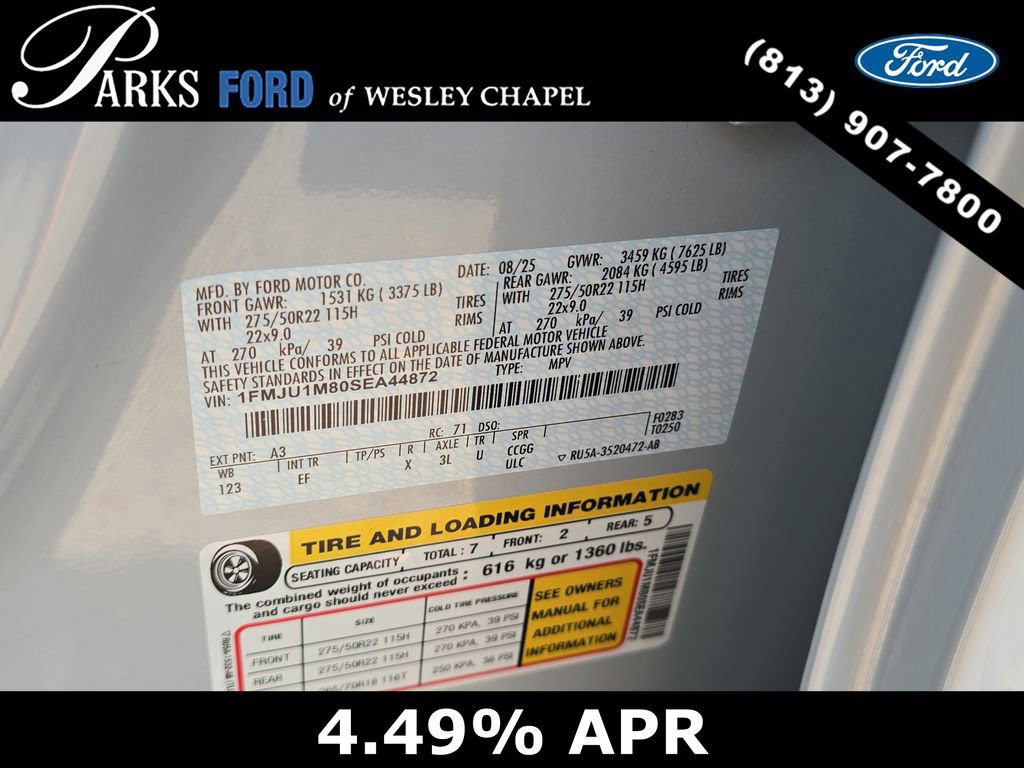 Certified 2025 Ford Expedition Platinum w/ Driver's Package image 34