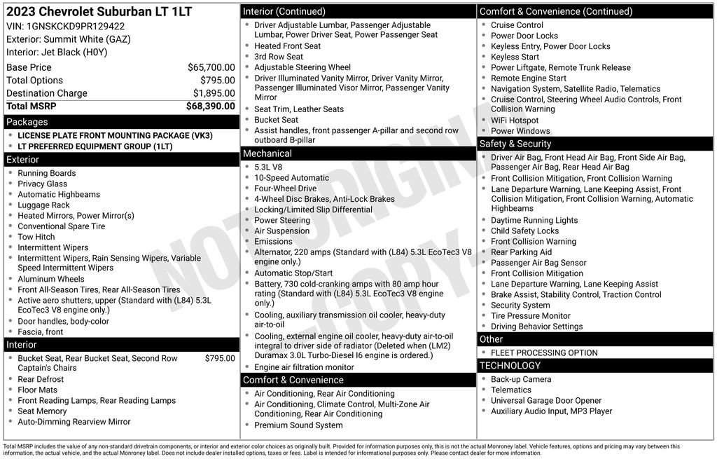 Used 2023 Chevrolet Suburban LT AWD/4WD image 9