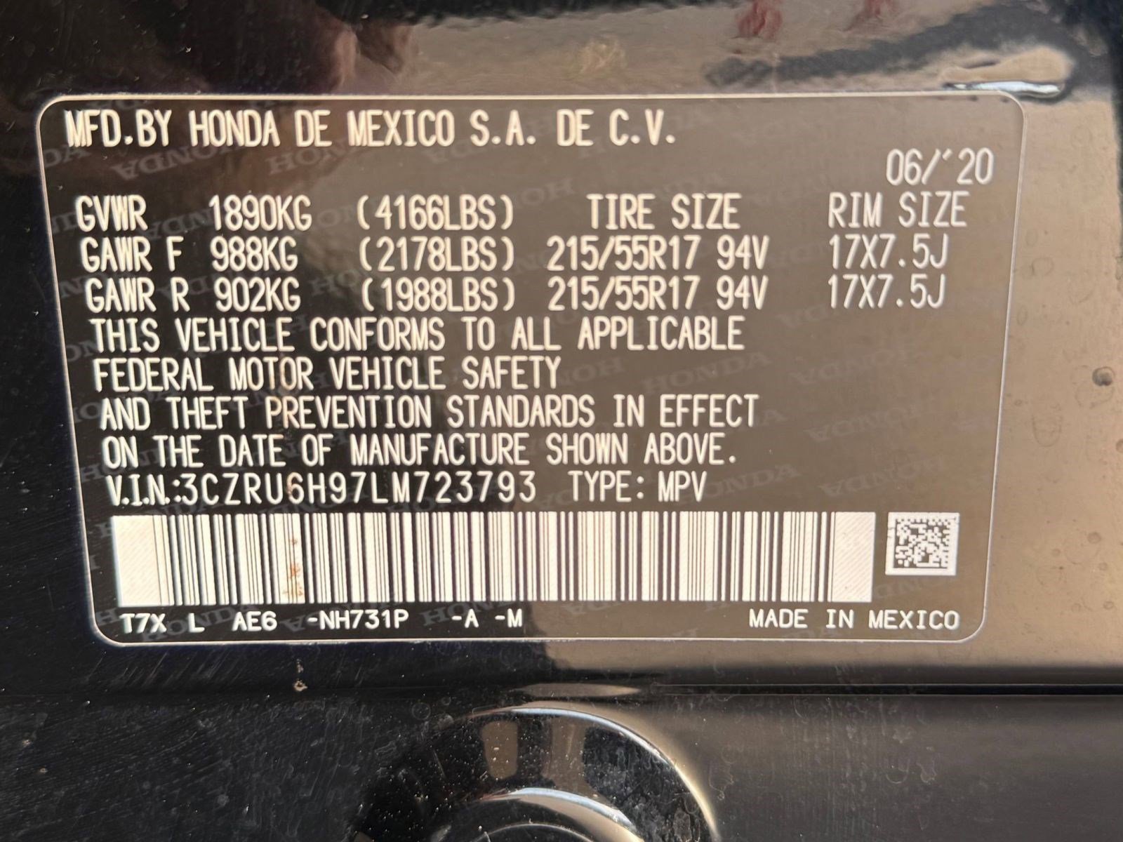 Used 2020 Honda HR-V Touring image 23
