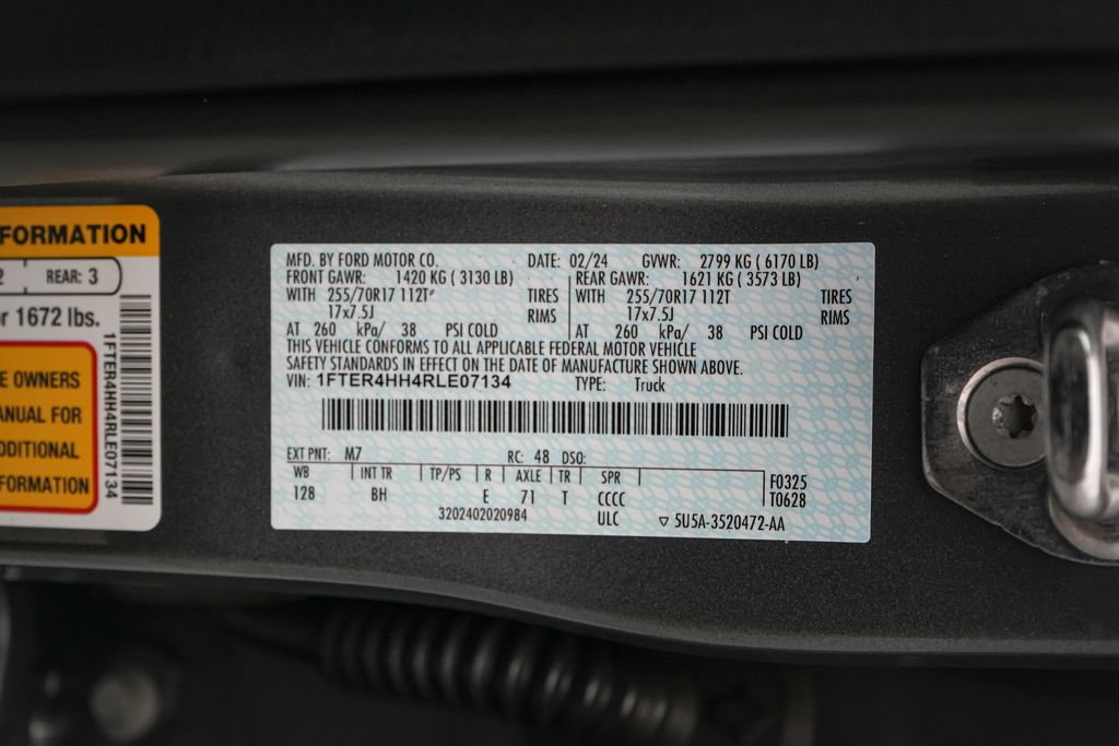 Certified 2024 Ford Ranger XLT w/ Equipment Group 301A High AWD/4WD image 24