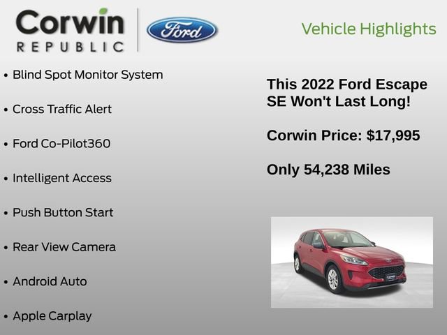 Certified 2022 Ford Escape SE FWD image 6