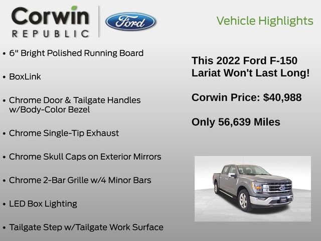 Certified 2022 Ford F150 Lariat w/ Max Trailer Tow Package image 26