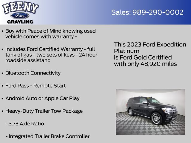 Certified 2023 Ford Expedition Platinum AWD/4WD image 9