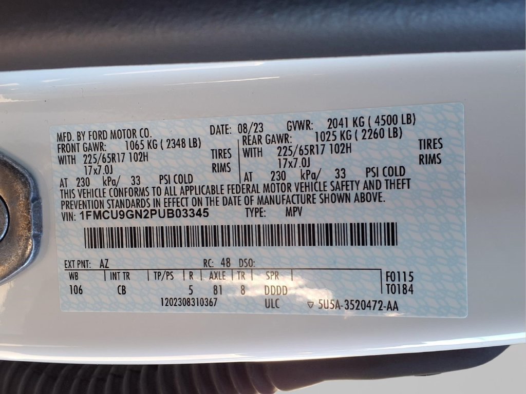 Certified 2023 Ford Escape Active w/ Tech Pack #1 AWD/4WD image 23