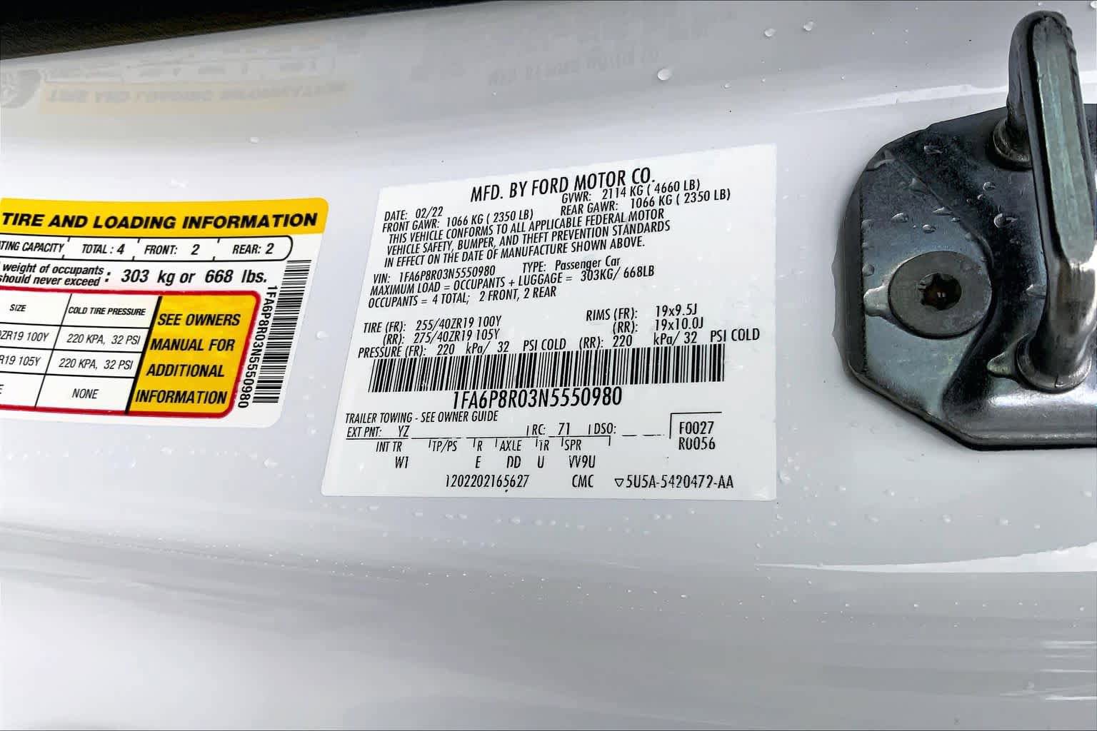 Certified 2022 Ford Mustang Mach 1 RWD image 29