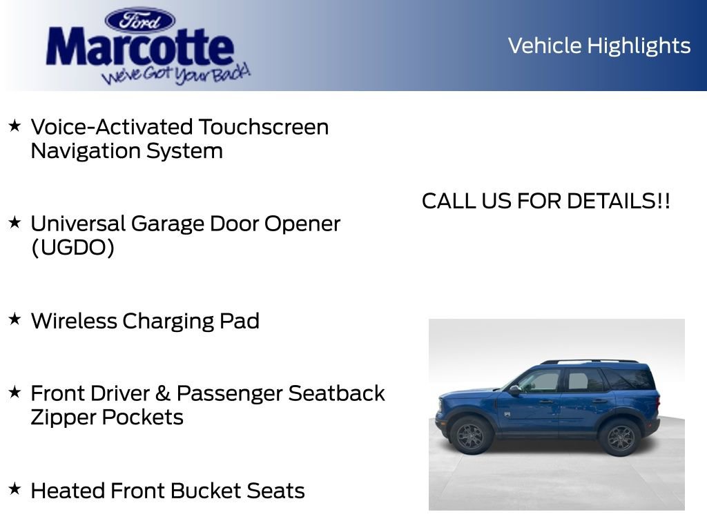 Certified 2023 Ford Bronco Sport Big Bend w/ Convenience Package AWD/4WD image 12