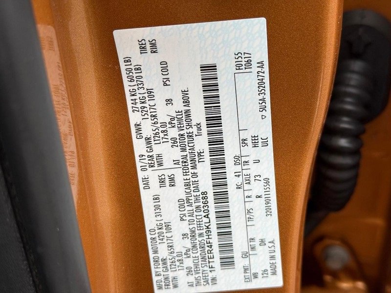 Certified 2019 Ford Ranger Lariat w/ Equipment Group 501A Mid image 22