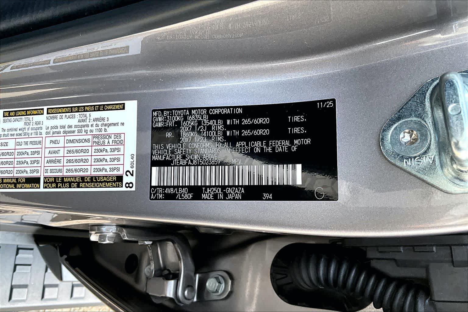 Used 2026 Toyota Land Cruiser w/ Premium Package AWD/4WD image 34