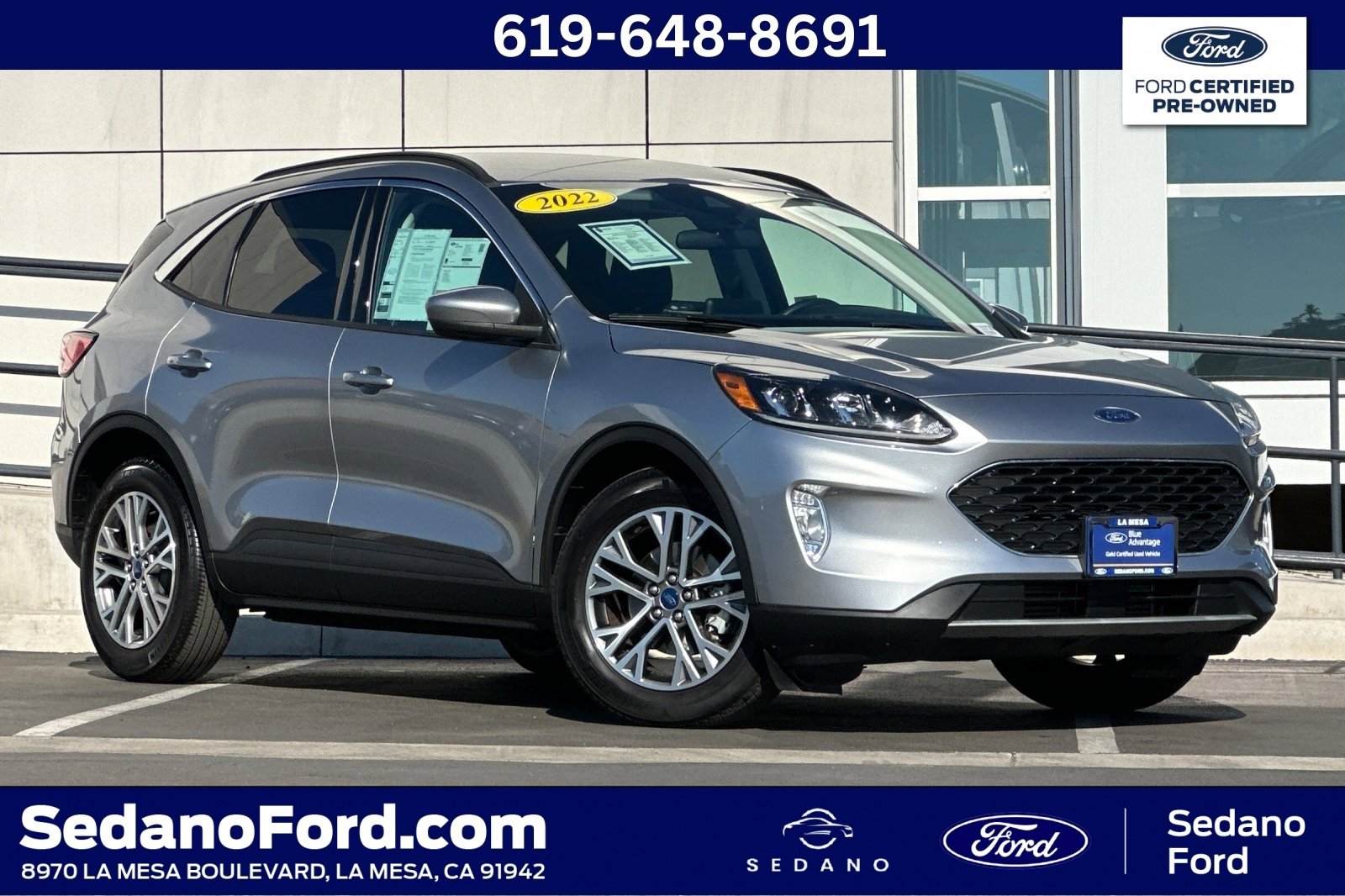 Certified 2022 Ford Escape SEL