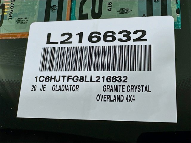 Used 2020 Jeep Gladiator Overland w/ Popular Equipment Package image 25