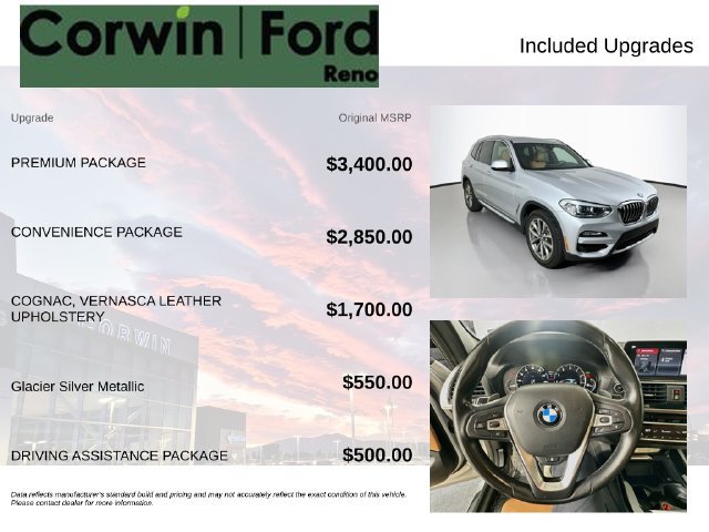 Used 2019 BMW X3 xDrive30i w/ Premium Package AWD/4WD image 3