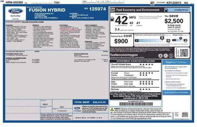 Certified 2019 Ford Fusion SEL FWD image 8