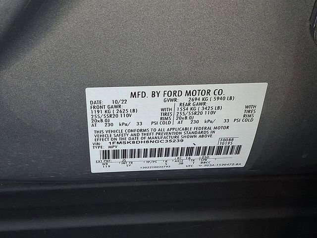 Certified 2022 Ford Explorer XLT w/ Equipment Group 202A AWD/4WD image 28