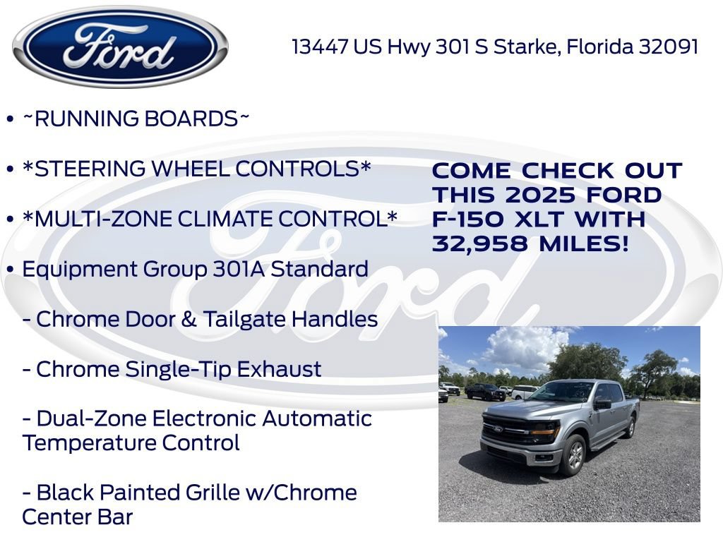 Certified 2025 Ford F150 XLT w/ Equipment Group 301A Standard RWD image 18