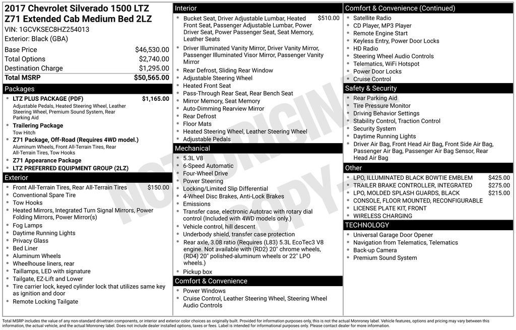 Used 2017 Chevrolet Silverado 1500 LTZ Z71 w/ LTZ Plus Package image 18