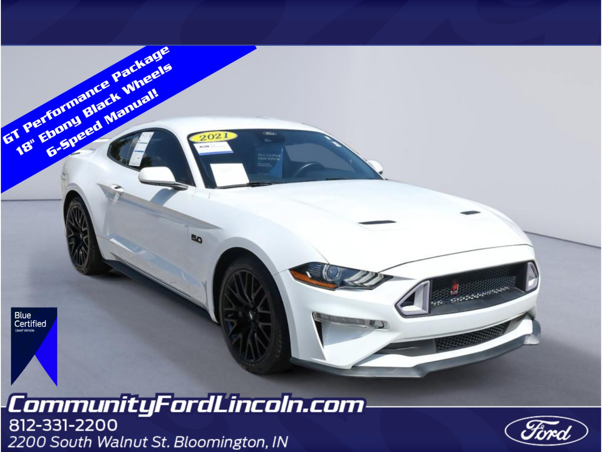 Certified 2021 Ford Mustang GT w/ GT Performance Package RWD image 1