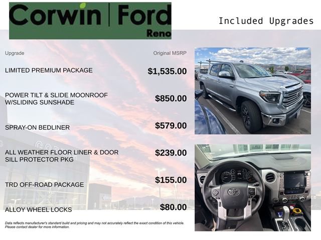 Used 2020 Toyota Tundra Limited w/ Limited Premium Package AWD/4WD image 3
