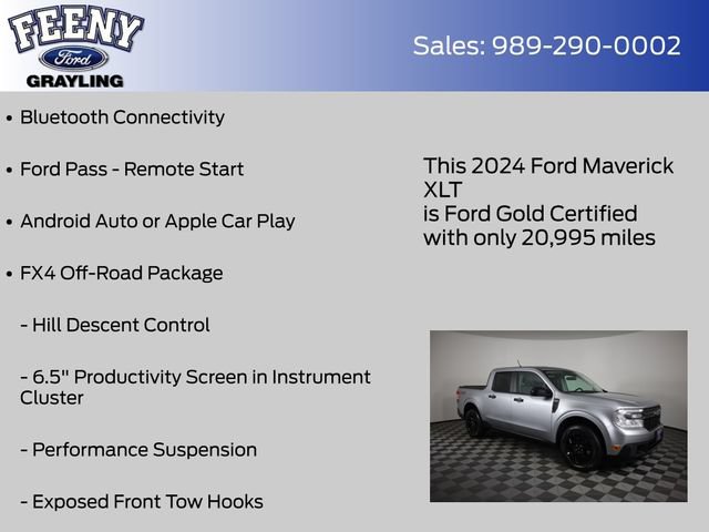 Certified 2024 Ford Maverick XLT w/ XLT Luxury Package AWD/4WD image 9