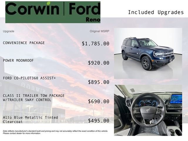 Certified 2023 Ford Bronco Sport Big Bend w/ Convenience Package image 3