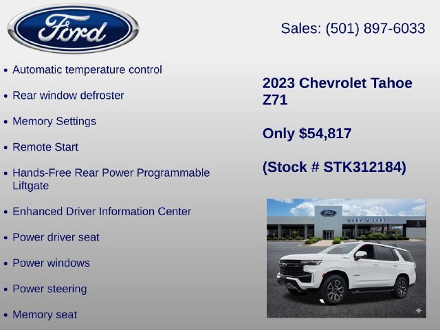 Used 2023 Chevrolet Tahoe Z71 w/ Luxury Package AWD/4WD image 36