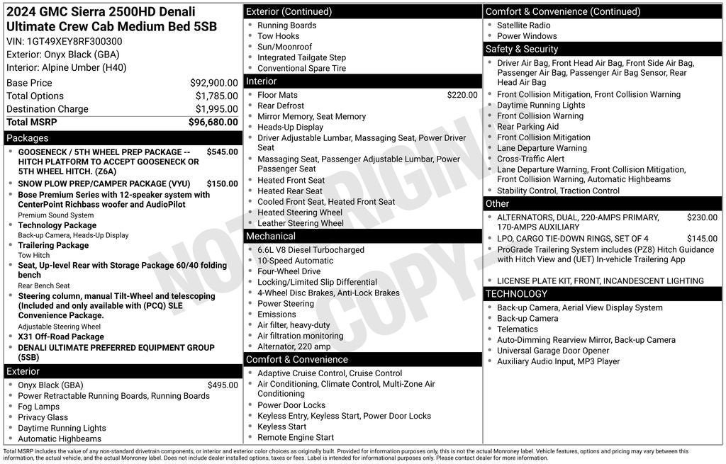 Used 2024 GMC Sierra 2500 Denali Ultimate AWD/4WD image 40