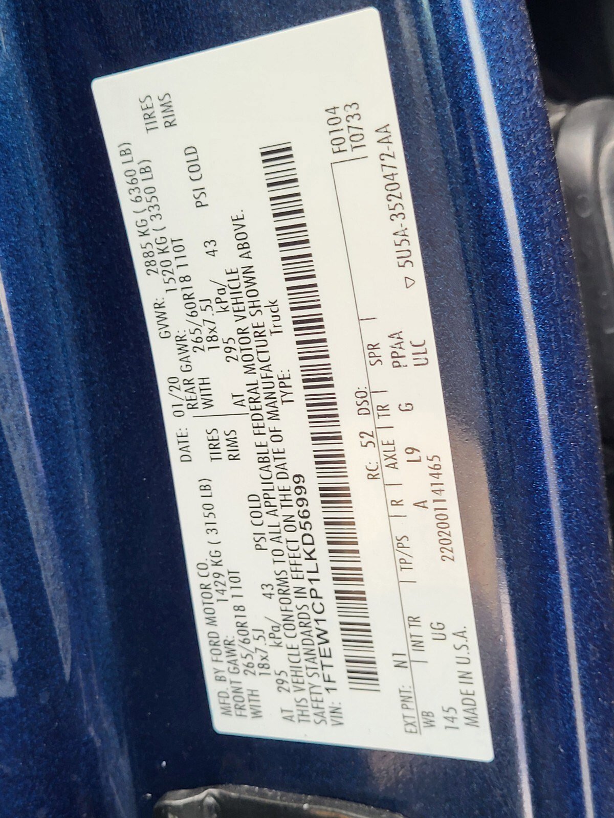 Certified 2020 Ford F150 XLT w/ Trailer Tow Package image 34