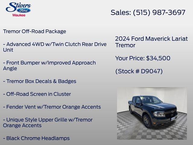 Certified 2024 Ford Maverick Tremor w/ Tremor Off-Road Package AWD/4WD image 8