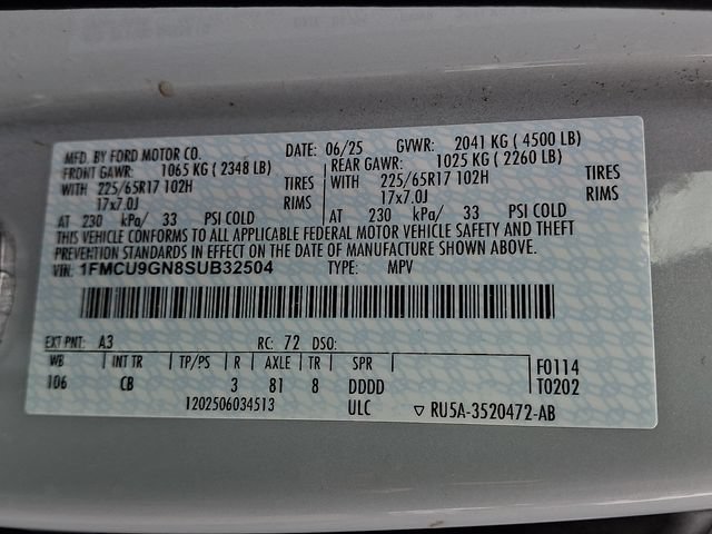 Certified 2025 Ford Escape Active AWD/4WD image 27