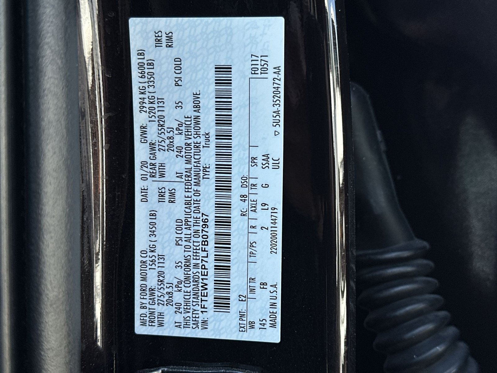 Certified 2020 Ford F150 XLT w/ Equipment Group 302A Luxury AWD/4WD image 29