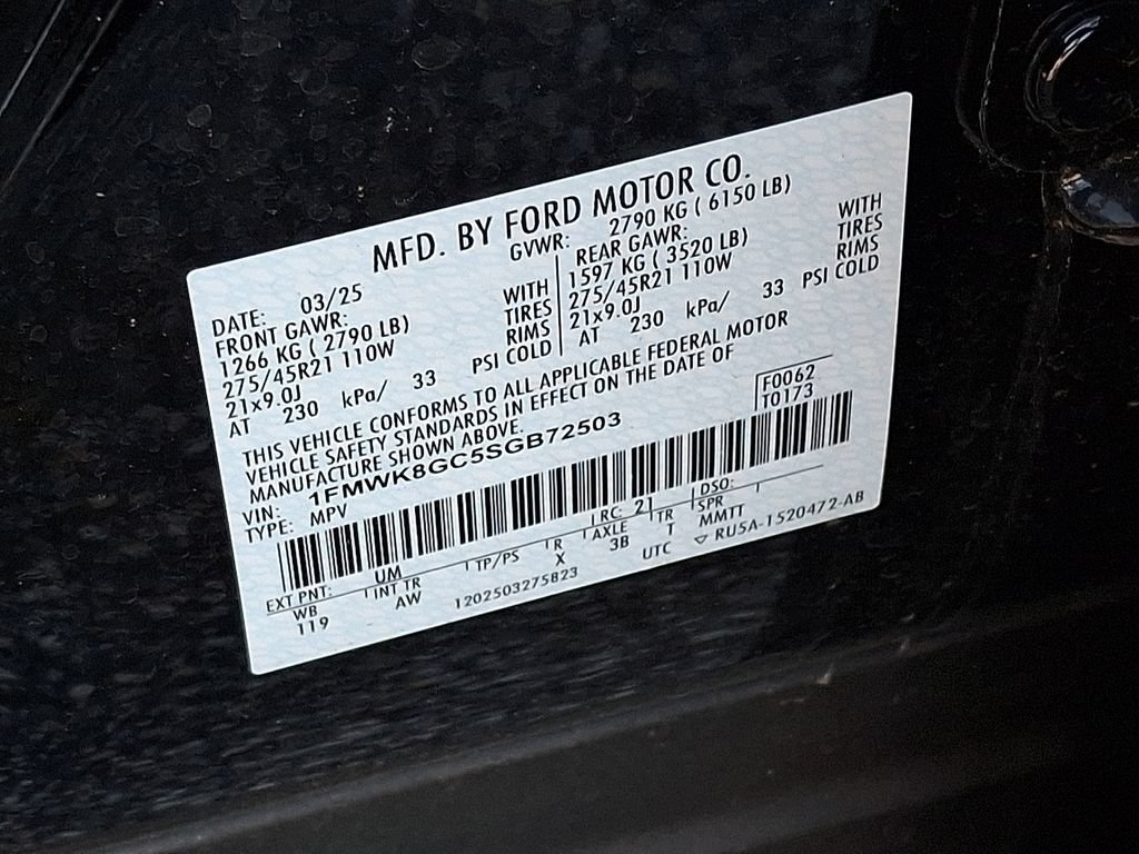 Certified 2025 Ford Explorer ST w/ Sun And Sound Package AWD/4WD image 27