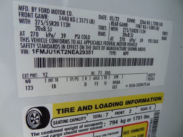 Certified 2022 Ford Expedition Limited RWD image 50