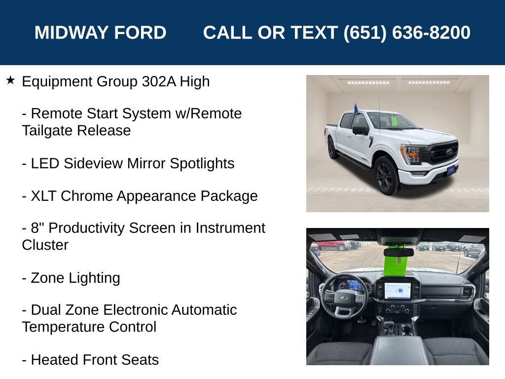 Certified 2023 Ford F150 XLT w/ Equipment Group 302A High AWD/4WD image 12