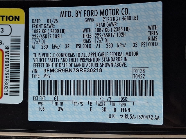 Certified 2025 Ford Bronco Sport Big Bend AWD/4WD image 26