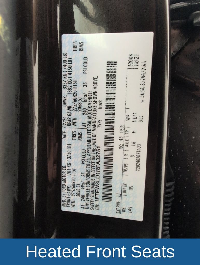 Certified 2024 Ford F150 XLT w/ Equipment Group 303A High AWD/4WD image 41