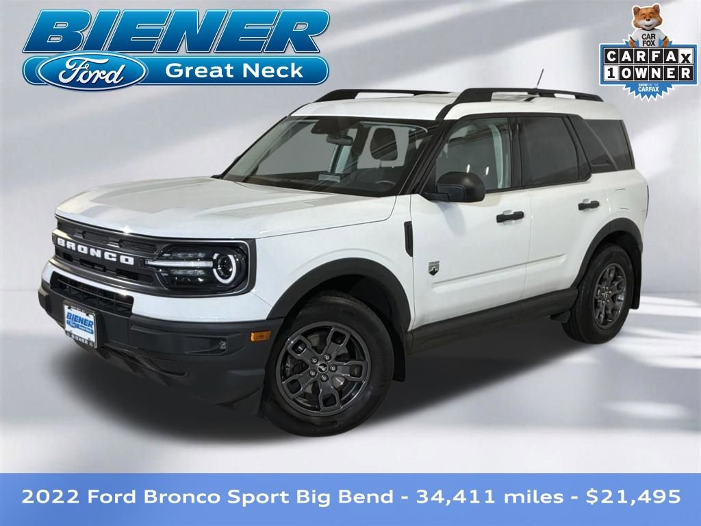 Certified 2022 Ford Bronco Sport Big Bend w/ Convenience Package AWD/4WD image 1