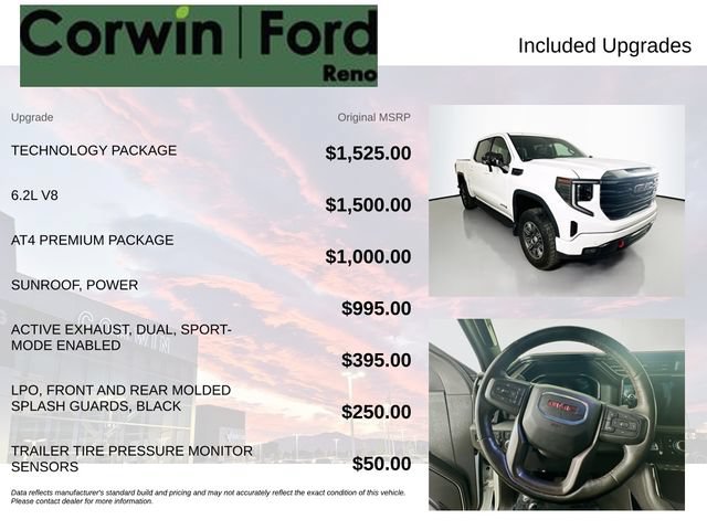 Used 2024 GMC Sierra 1500 AT4 w/ Technology Package AWD/4WD image 3