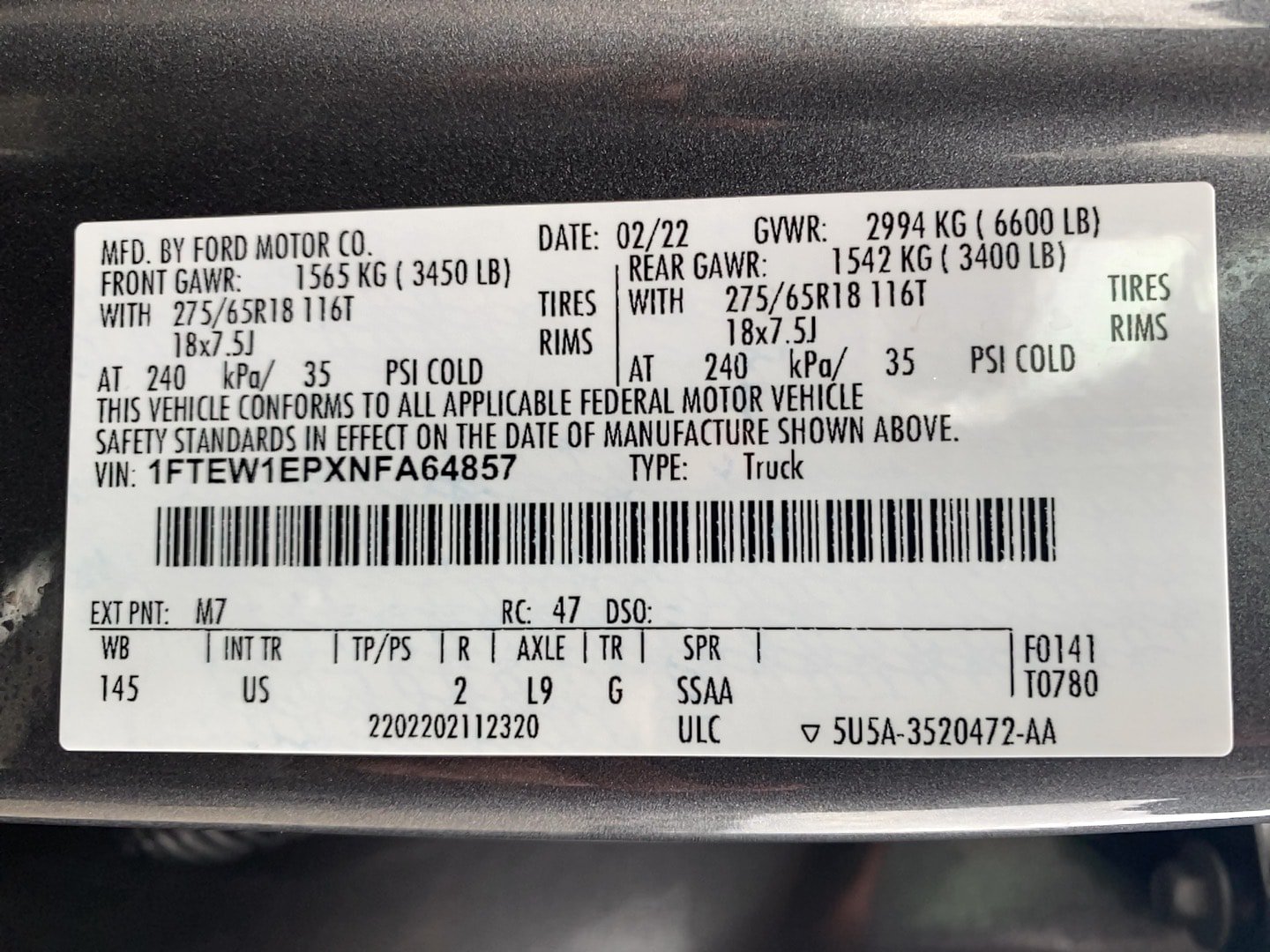 Certified 2022 Ford F150 XLT w/ Equipment Group 302A High AWD/4WD image 21