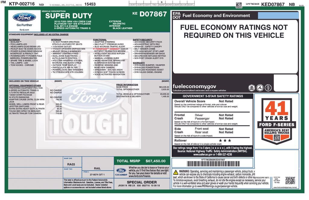 Certified 2019 Ford F250 Platinum AWD/4WD image 25