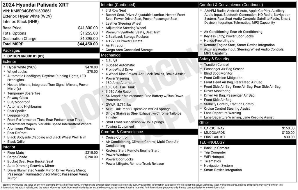 Used 2024 Hyundai Palisade XRT FWD image 50