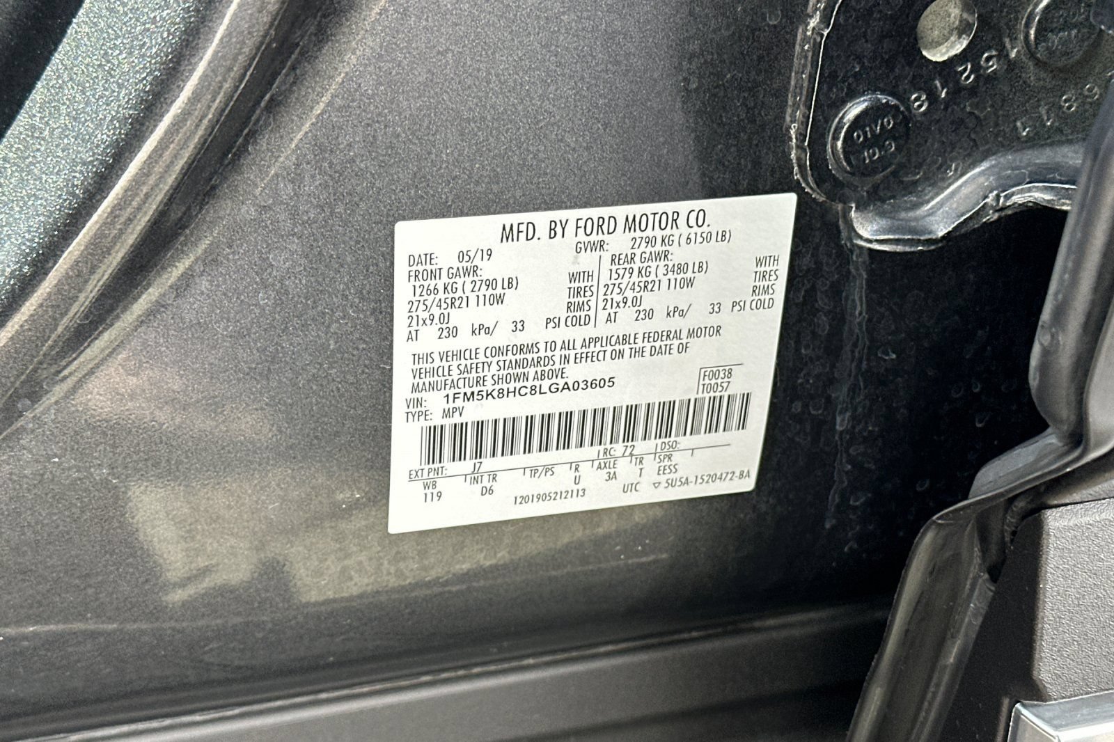 Certified 2020 Ford Explorer Platinum w/ Premium Technology Package AWD/4WD image 34
