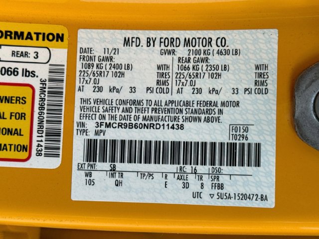 Certified 2022 Ford Bronco Sport Big Bend w/ Convenience Package AWD/4WD image 41