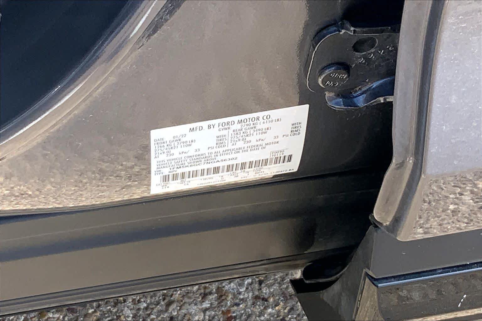 Certified 2022 Ford Explorer ST w/ Equipment Group 401A AWD/4WD image 37