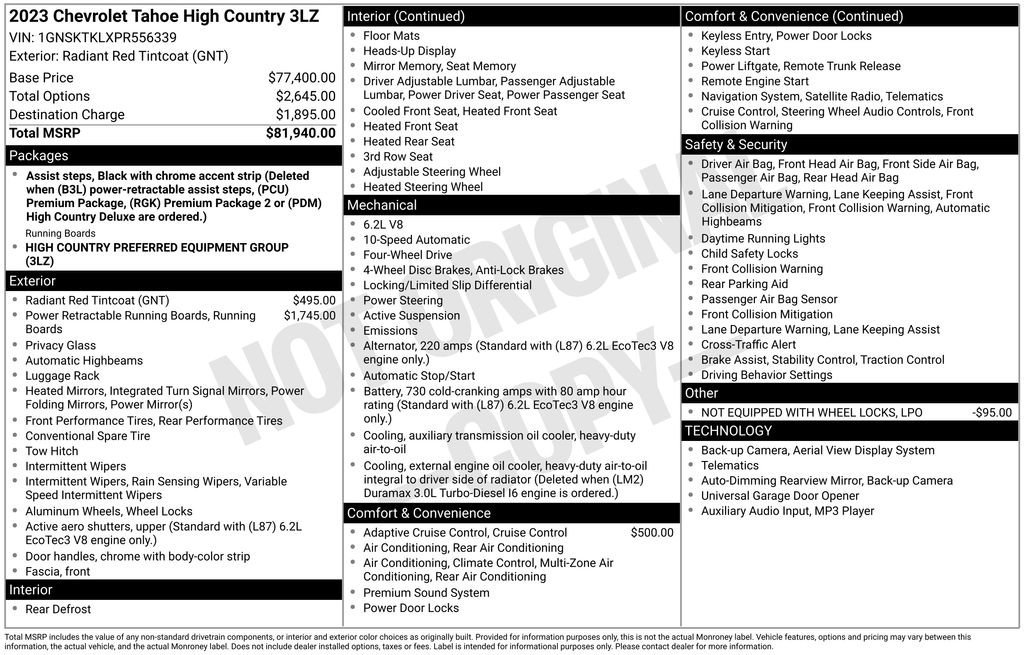 Used 2023 Chevrolet Tahoe High Country image 10