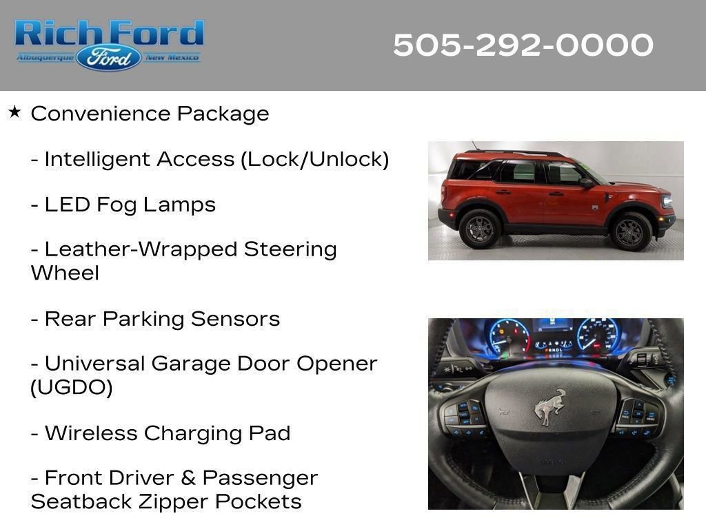 Certified 2022 Ford Bronco Sport Big Bend w/ Convenience Package AWD/4WD image 30