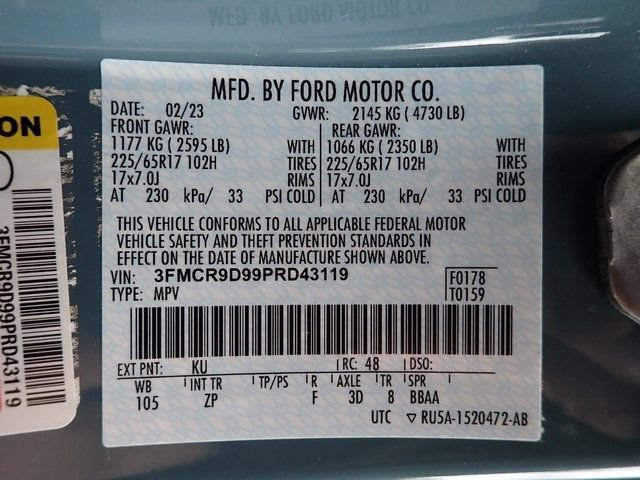 Certified 2023 Ford Bronco Sport Badlands w/ Premium Package AWD/4WD image 22