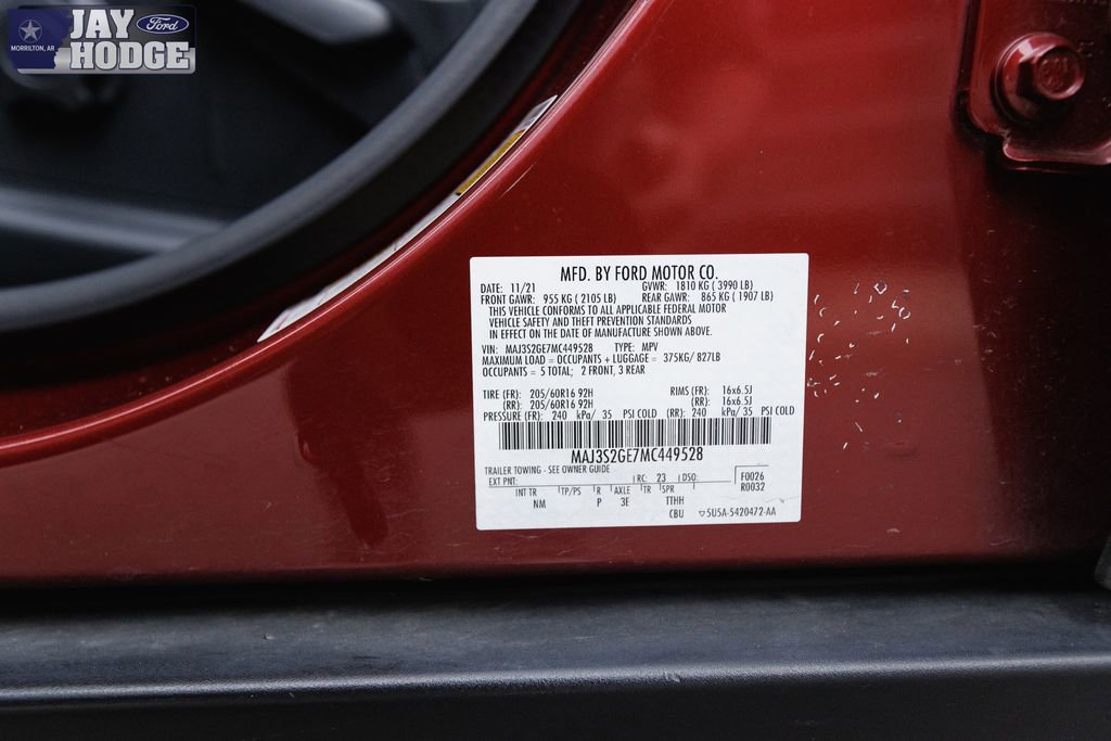 Certified 2021 Ford EcoSport SE w/ Interior Protection Package image 43