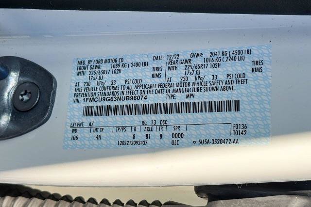 Certified 2022 Ford Escape SE w/ Convenience Package image 16