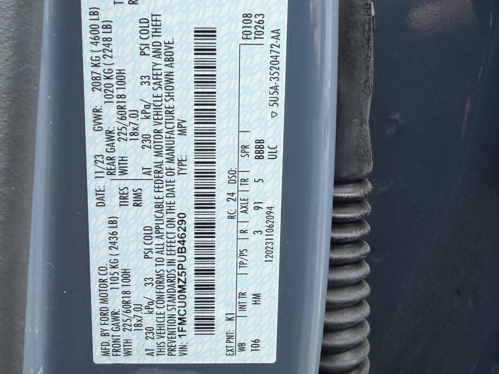 Certified 2023 Ford Escape ST-Line w/ Equipment Group 301A FWD image 40