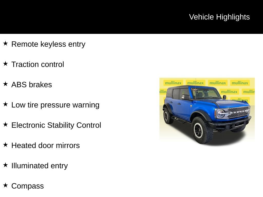 Certified 2023 Ford Bronco Badlands image 8