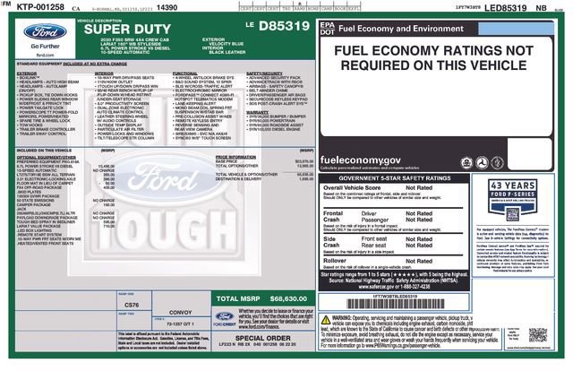 Certified 2020 Ford F350 Lariat w/ Lariat Value Package image 34